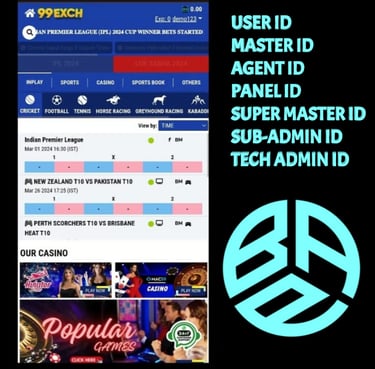 ONLINE CRICKET BETTING ID AVAILABLE DL MDL SMDL MASTER ID SUPER MASTER ID ADMIN ID AVAILABLE 