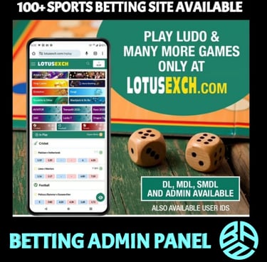 ONLINE CRICKET BETTING ID AVAILABLE DL MDL SMDL MASTER ID SUPER MASTER ID ADMIN ID AVAILABLE 