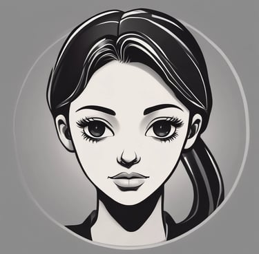 woman wearing black crew-neck shirt