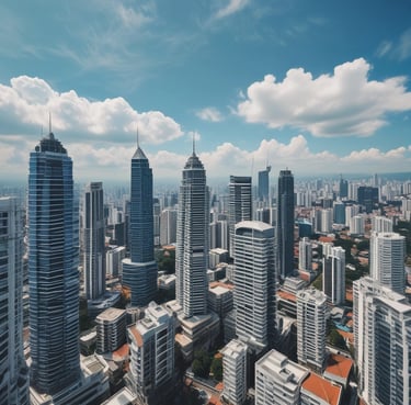 A sleek black luxury sedan parked outside a modern airport terminal at sunset.