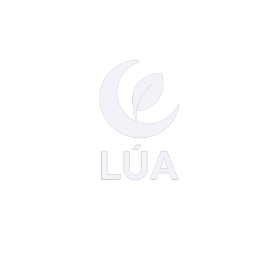 Logo blanco LÚA Vida y Seguros