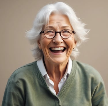 A happy homeowner standing next to newly installed solar panels on a sunny day.