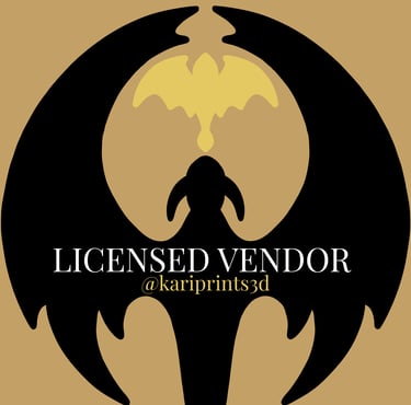 Licence du créateur de modele 3D Kariprints3D