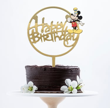 Non-Edible Acrylic Cake Topper