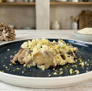 La nostra proposta per iniziare con il risotto ai funghi
