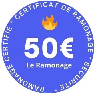 Certificat de ramonage officiel 50 euros pas cher