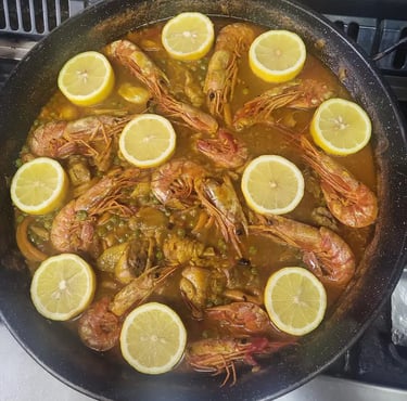 espectacular paella de encargo