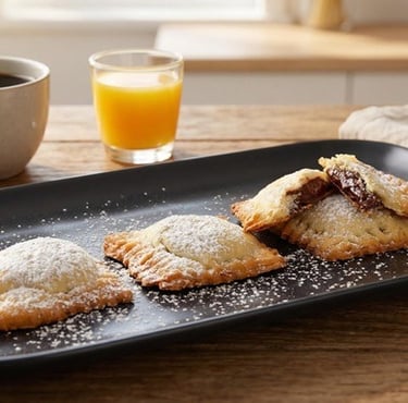 Puff pastry Gluten free cookies with chocolate cream recipe