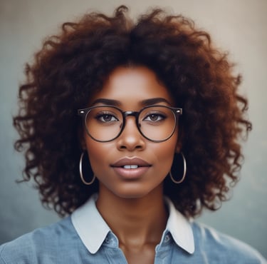 woman smiling wearing denim jacket