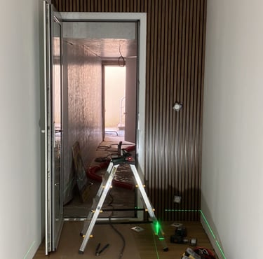 rénovation d'une entrée en clair voie