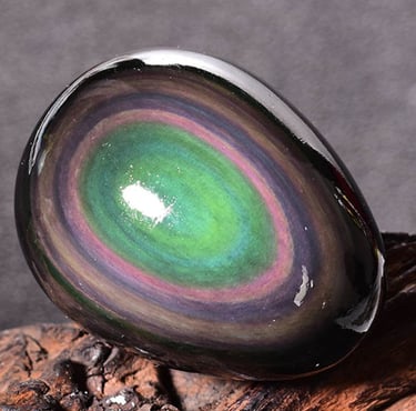 Galet Obsidienne polie Madagascar