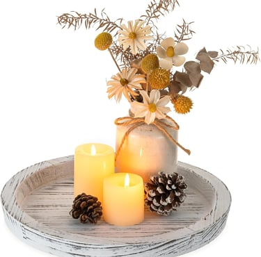 White Centerpiece Candle Holder