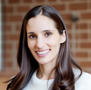 a woman with long hair and a white sweater