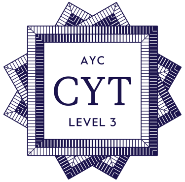 American Yoga Association Logo | AYC CYT Level 3 certification badge