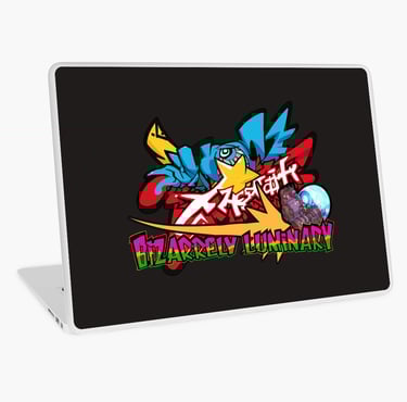 BIZARRELY LUMINARY Merch Laptop Skin
