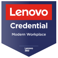Credencial Lenovo como profissionais habilitados para venda de espaços modernos de trabalho