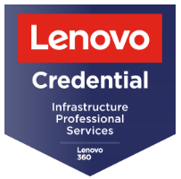 Credencial Lenovo como profissionais habilitados para venda de Infraestrutura e serviços