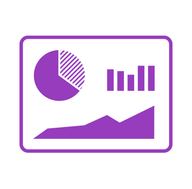 un tableau de bord avec graphique et camanbert