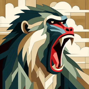 an angry monkey face 
