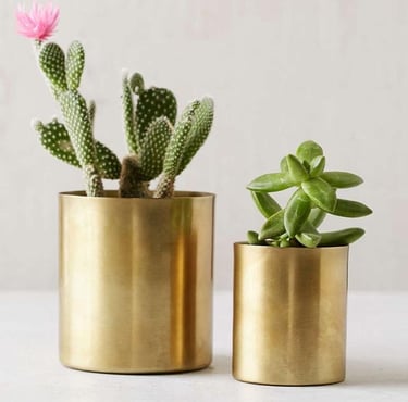 metal planter pots