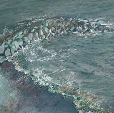 Calheta sucking sea - digital postcard