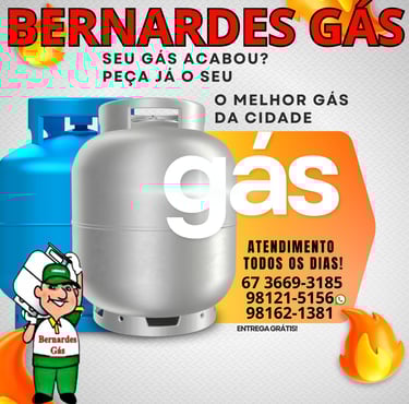 Bernardes Gás, revenda de gás em Paranaíba Vitrine