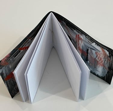 Single signature hand painted acrylic cover - insides