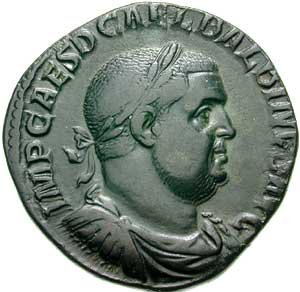 sestercio emperador Balbino