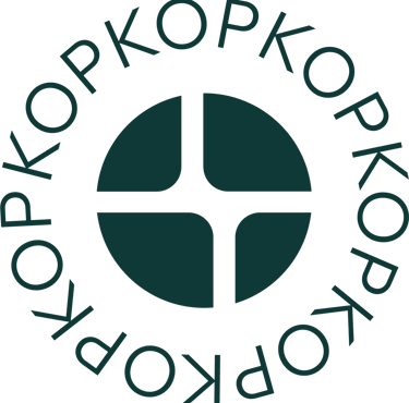 a logo of a climbing club Kopkop