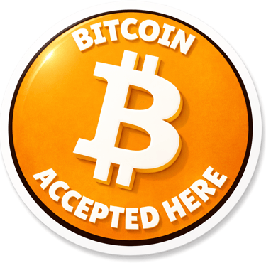 a bitcoin bitcoin logo on a button
