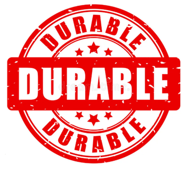 a red rubber stamp with the words durable and durable