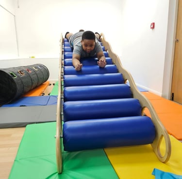 Sensory roller slide