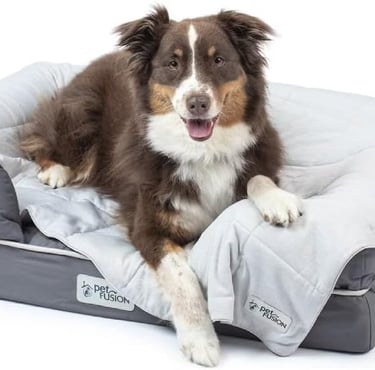 PetFusion Premium Cat and Dog Cooling Blanket. Lightweight Pet Blanket, Machine Washable Pet Blanket
