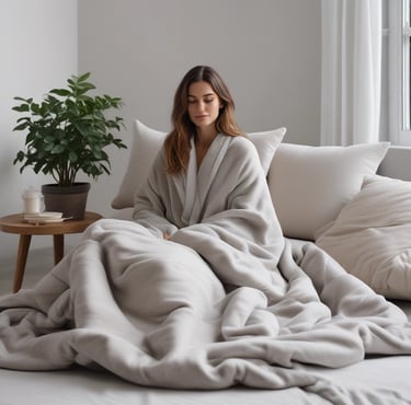 Wrapped in peace, weighted blanket for anxiety