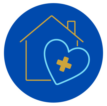 Hospice care icon representing comfort, dignity, and compassionate end-of-life support