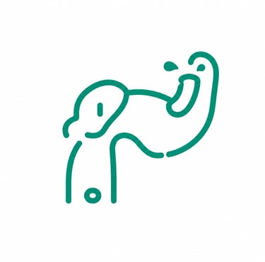 Minimalist green line art illustration of a muscular arm flexing for fitness and strength.