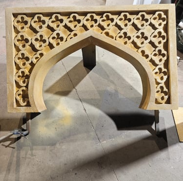 arco estilo mozárabe escenografía