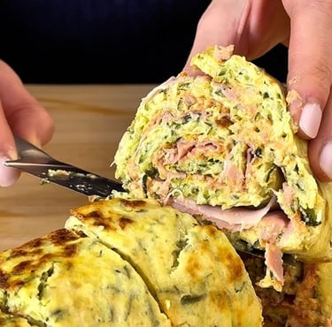 Come fare lo spuntino rotolo di zucchine