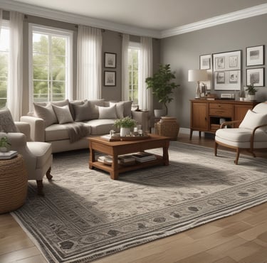 Bright living room with modern inventory