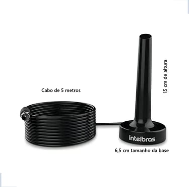 Antena Interna Tv Digital Ampliada 360 graus Televisão 2031