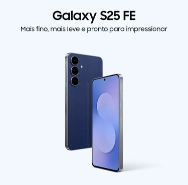 Celular Samsung Galaxy S25 Fe 5g 128gb 8gb Ram Câmera Tripla de 50 -12-8 Tela Grande de 6ponto7 Azul