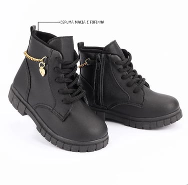 Coturno Infantil Menina Bota 
