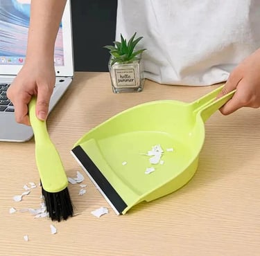 Kit Limpeza Escova E Pazinha Pá De Lixo Multiuso