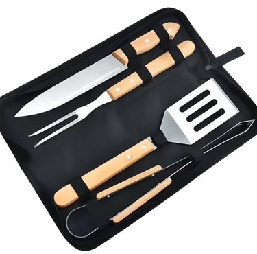 Kits de Churrasco de Aço Inox Premium