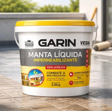 Manta Líquida Emborrachada Impermeabilizante 3,6kg