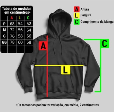Blusa Moletom 100% algodão