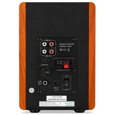 Monitor De Áudio Bluetooth 100W RMS Com Controle Remoto