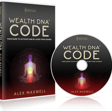 Wealth DNA Code book and DVD set for chakra activation and wealth manifestation by Alex Maxwell.