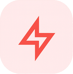 Red lightning icon