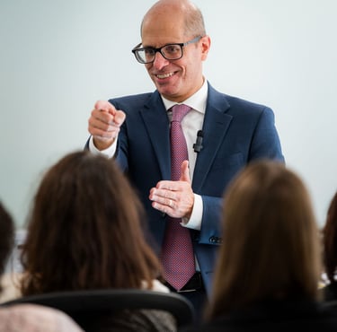 Photo of david D'Arcangelo delivering a speech
